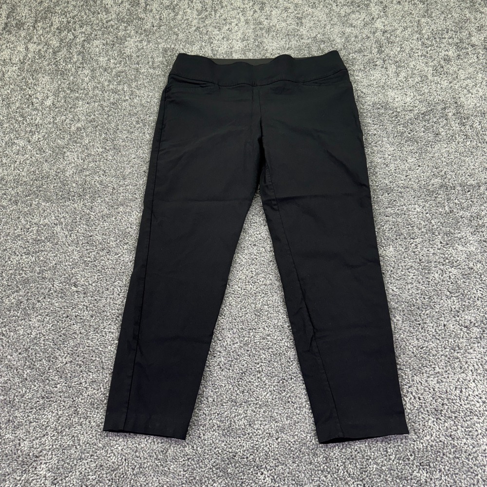 Maurices Pants Womens L REG Black Pull On Slim Crop